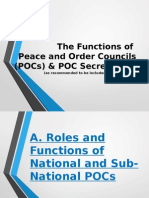 Presentation On POC and POC Secretariat Functions