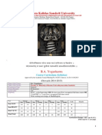 BA Yogashastra Syllabus