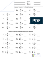 Fractions Improper Conversions