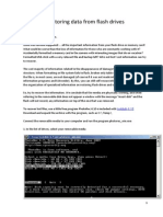 Restoring Data From Flash Drives