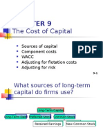 CHAPTER 9 The Cost of Capital