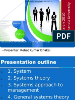 System Approach To Management, Rebat