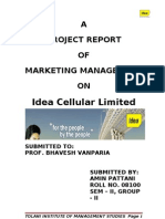 Marketing Report On Idea Cellular Ltd.