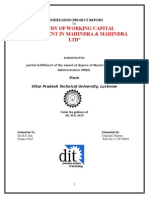 A Study of Working Capital Management in Mahindra & Mahindra LTD