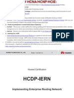 HCNP-R&S (HCDP) - IERN Implementing Enterprise Routing Network Training