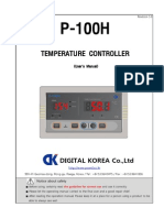 P-100H P-100H P-100H P-100H: Temperature Controller Temperature Controller Temperature Controller Temperature Controller