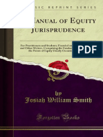 A Manual of Equity Jurisprudence - Josiah William Smith