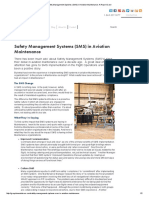 Safety Management Systems (SMS) in Aviation Maintenance - A Report Card