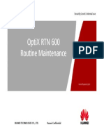 OptiX RTN 600 Routine Maintenance