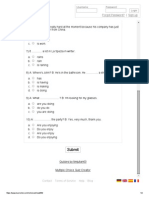 Present Simple and Present Continuous (Multiple Choice)