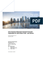 Cisco Quantum SON Suite Automatic Parameter Organization For UMTS Macro Cells - User Manual