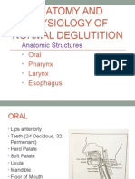 Anatomy and Physiology of Normal Deglutition