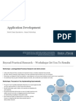 Application Development: World Class Operations - Impact Workshop