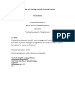 Evaluating and Adaptin Materials-Paul Dickinson