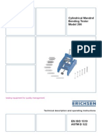 Cylindrical Mandrel Bending Tester Model 266: Testing Equipment For Quality Management