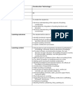 Module Title Construction Technology I Module Code Credits Prerequisites Module Aim(s)