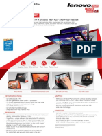 Lenovo® Yoga 2 Pro: Multimode Ultrabook™ With A Unique 360 Flip and Fold Design