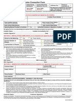 Photovoltaic Solar Generator Connection Form