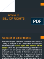 Article III - Bill of Rights