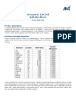 SAC 305 Bar Solder Data Sheet