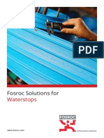 Fosroc Solutions For Waterstops Brochure