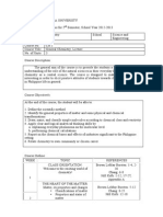 Ateneo de Manila CHEMISTRY Generic Course Syllabus II Sem SY 12-13