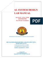 Digital System Design Lab Manual - KMS