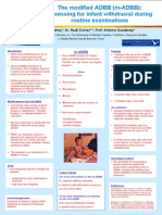 The Modified ADBB. Assessing For Infant Withdrawal During Routine Examinations