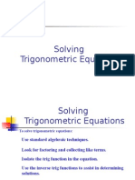 Solving Trig Equations