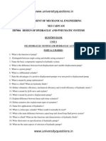 ED7004-Design of Hydraulic and Pneumatic Systems Question Bank