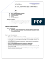 Training Needs Analysis Worksheet Sample