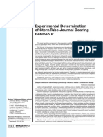 Experimental Determination of Stern Tube Journal Bearing Behaviour