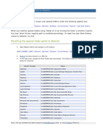 Reset The Shell Folders Paths To Defaults