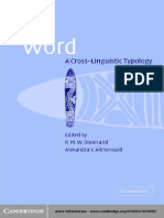 Word A Cross Linguistic Typology