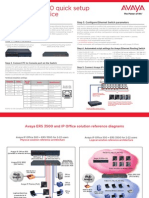 Avaya ERS 3500 Quick Setup Guide For IP Office