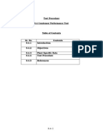 Condenser Performance Test Procedure