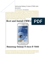 Android Book-How To Root Samsung Galaxy S Duos S7562 and Install CWM Recovery