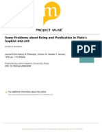 Bondeson - Some Problems About Being and Predication in Plato S Sophist 242-249