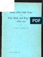 Some Fifty Odd Years of The Mask and Wig Club (1889-1941)