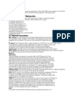 Integration Into Networks: 4.1 Network Parameters