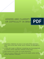 Assess and Classify Cough or Difficulty in Breathing