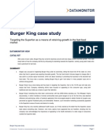 Burger King Case Study