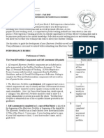 Edci 3125 Fex Portfolio Rubric f2015