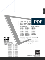 LCD TV: Owner'S Manual Plasma TV