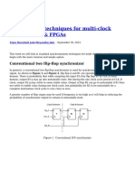 Synchronizer Techniques For Multi Clock Domain SoCs