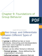 Chapter 9: Foundations of Group Behavior