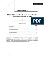 Iraudamp3 - 120W X 6 Channel Class D Audio Power Amplifier Using IRS20124S and IRF6645