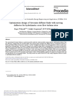 Optimization Design of Savonius Diffuser Blade With Moving Deflector For Hydrokınetıc Cross Flow Turbıne Rotor