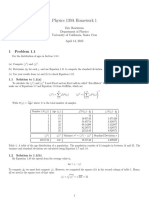 Physics 139A Homework 1: 1 Problem 1.1