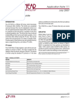 Application Note 111 July 2007 LTC3219 User's Guide: Table 1. Features of LTC3219